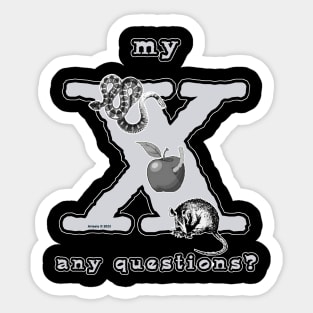 Ladies - My X - Any Questions? Sticker